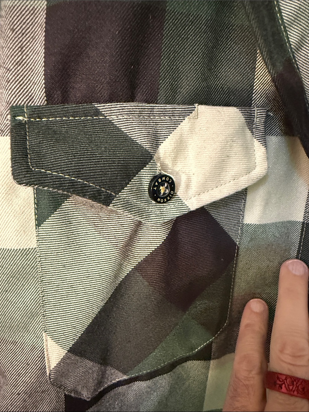 DIXXON Green Brown Black Plaid Button-Down Shirt - Picture 4 of 8
